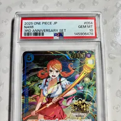Nami OP11-054 PSA 10 3rd Anniversary Set 2025 Promo One Piece - Image 4