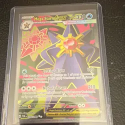 Pokemon Mega Starmie Stage 1 Water 330 HP EX Foil 102/088 English Card 2016 - Image 1