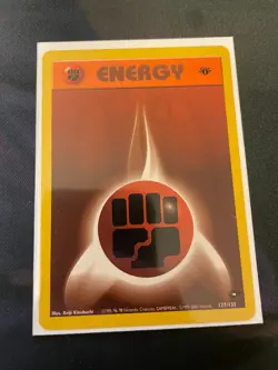 Fighting Energy 127/132 1st Edition Common Gym Challenge - Pokemon Card - NM - Image 1