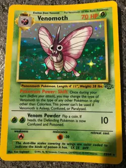Pokemon Card Venomoth Holographic 13/64 Mint Condition - Image 1