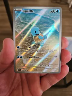 Pokemon TCG Squirtle 170/165 Illustration Rare Card Scarlet & Violet 151 Series - Image 3