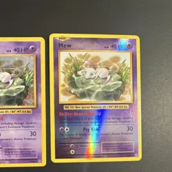 Pokemon TCG XY Evolutions Mew 53/108 Holo & Reverse holo 2 Card Lot LP - Image 3