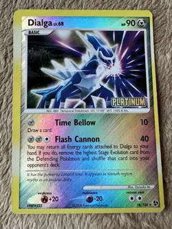2008 Pokemon TCG Great Encounters Dialga Reverse Holo STAMPED Card 16/106 MP - Image 1
