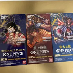 One Piece Card Game Box 3 types of set OP-01 02 03 Romance Dawn Paramount War - Image 1