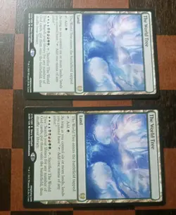 Mtg X2 The World Tree X2 NM/M Kaldheim Magic Land Card Rare - Image 1