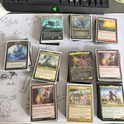 MAGIC THE GATHERING BUNDLE 500 UNSORTED BULK MTG JOB LOT CARDS - MTG BUNDLE - Image 1