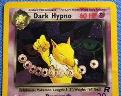 Dark Hypno - 9/82 - Pokemon Team Rocket Unlimited Holo Rare Card WOTC HP - Image 2