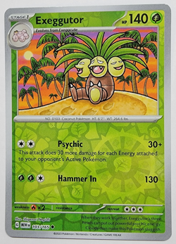 Exeggutor 103/165 Pokemon 151 Reverse Holo Near Mint Pokemon TCG - Image 1