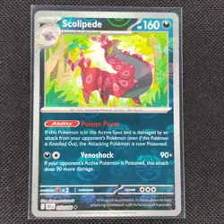 Scolipede - 056/086 - Masterball Holo - Black Bolt - Pokemon Card - NM/M - Image 1