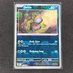 Deino - 065/086 - Masterball Holo - White Flare - Pokemon Card - NM/M - Image 1