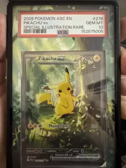 2026 POKEMON ASC EN-ASCENDED HEROES SPECIAL ILLUSTRATION RARE PIKACHU EX PSA 10 - Image 3