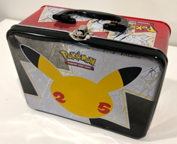 Pokemon 25th Anniversary Celebrations Treasure Chest Lunch Box Tin EMPTY - Image 3