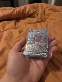 Pokemon TCG Rayquaza VMAX (Alternate Art Secret) Mint Condition Evolving Skies - Image 1