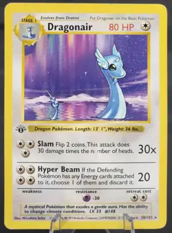Pokemon 1st Edition Dragonair Rare - 18/102 1st Edition Base Set - Rainbow Error - Image 1
