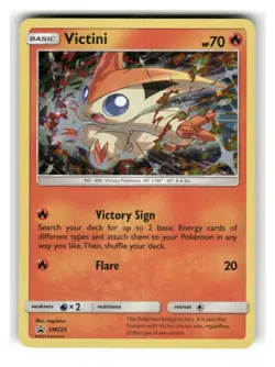 Victini - SM225 Cosmo Holo Promo Sun & Moon Promo Pokemon Near Mint - Image 1