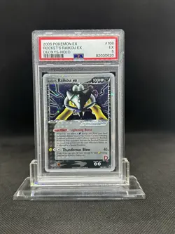2005 Pokemon EX Deoxys Rocket‘s Raikou ex Holo 108/107 PSA 5 EX English - Image 1