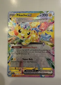 Pikachu ex 57/191 - Pokemon TCG Surging Sparks Double Rare NM - Image 1