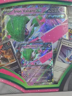 💥 Pokemon TCG - Scarlet & Violet- Iron Valiant EX Collection Box - NEW SEALED - Image 2