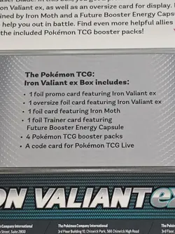 💥 Pokemon TCG - Scarlet & Violet- Iron Valiant EX Collection Box - NEW SEALED - Image 5