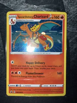 Pokemon Special Delivery Charizard SWSH075 Black Star Promo Sealed Orb Swirl - Image 1