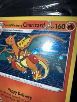 Pokemon Special Delivery Charizard SWSH075 Black Star Promo Sealed Orb Swirl - Image 4