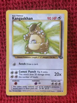 Kangaskhan - 21/64 - Rare - Unlimited Edition DMG, English Pokemon Jungle - Image 1