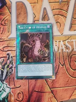 The Claw of Hermos 1st Edition Platinum Secret Rare RA04-EN256 NM Yugioh - Image 1