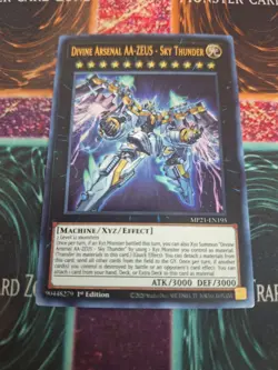 Yugioh Divine Arsenal AA-ZEUS - Sky Thunder MP21-EN195 Ultra Rare 1st Edition NM - Image 1