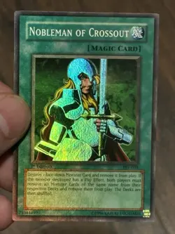 Yugioh Nobleman of Crossout PSV-034 Super Rare 1st Edition NM Holo Bleed Error - Image 1