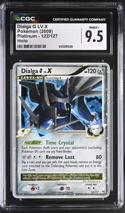 CGC 9.5 MINT+ Dialga G LV.X 2009 Platinum 122/127 Holo Pokemon Card - Image 1