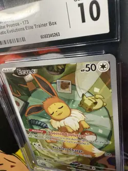 CGC 10 Eevee 173 Sv Scarlet & Violet Promo Cards Holo Promo Pokemon sleepy eevee - Image 3
