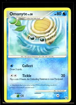 2009 Platinum - Arceus Omanyte #70 Non Holo Pokemon Card - Image 1