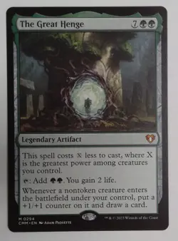 The Great Henge 294 Commander Masters NM MTG - Image 1