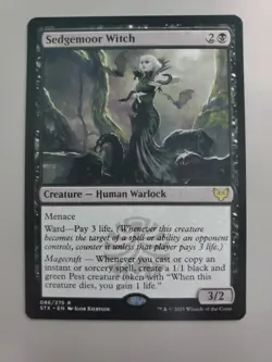 MTG Sedgemoor Witch Strixhaven: School of Mages Regular Rare - Image 1