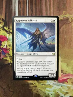 Righteous Valkyrie (024) Kaldheim MTG NM - Image 1