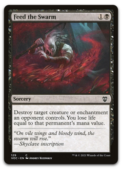 Feed the Swarm #129 Crimson Vow VOC Magic MTG - Image 1