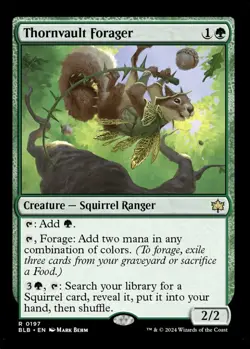 MTG Thornvault Forager Bloomburrow Rare Creature Squirrel Ranger NM - Image 2
