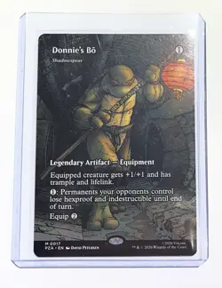 Donnie's Bo #0017 Borderless - Teenage Mutant Ninja Turtles - TMNT MTG - Image 1