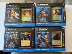Magic The Gathering Doctor Who Set of All 4 Commander Decks Complete - Image 1