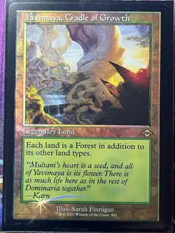 Yavimaya, Cradle of Growth MTG NM Retro Foil MH3 - Image 1