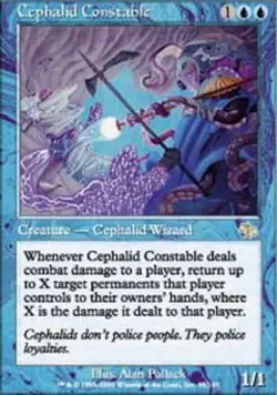 Cephalid Constable - Foil LP, English MTG Judgment - Image 1