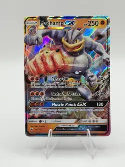 Machamp GX - 64/147 - Pokemon Burning Shadows Sun & Moon Ultra Rare Card NM - Image 1
