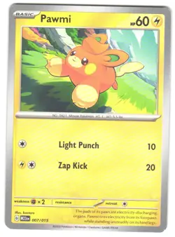 Pokemon McDonald's Promos 2023 Pawmi #007/015 LP Promo - Image 1