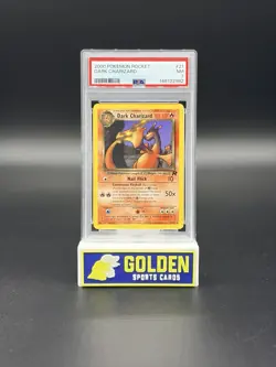 2000 POKEMON ROCKET DARK CHARIZARD PSA 7 NEAR MINT WOTC TCG - Image 1