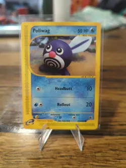 Pokemon TCG Poliwag Expedition Base Set 125/165 Regular Common - Image 1