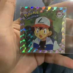Pokemon 1999 Artbox Series 1 PRIZM Stickers Ash Pr07. FREE SHIPPING! - Image 1
