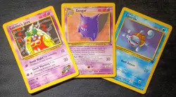 Vintage Pokemon TCG Lot (Gengar Fossil, Squirtle Rocket's, Sabrina’s Jynx) HP/MP - Image 1