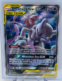 Pokemon TCG Mewtwo and Mew GX Sun & Moon Holo #SM191 - Image 1
