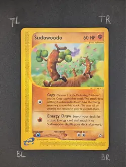 Pokemon TCG Sudowoodo 36/147 Aquapolis Vintage Non-Holo Rare e-Reader (NM/LP) - Image 3
