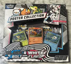 Pokemon Black Bolt And White Flare Poster Collection - Factory Sealed - Image 1